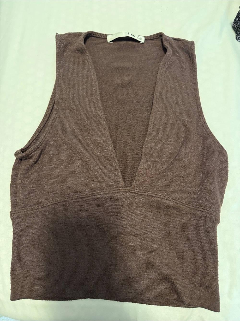 Wilfred Brown Tank V Cut